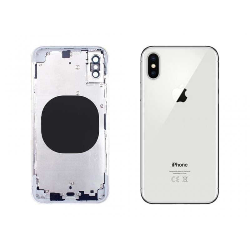 Obudowa Korpus Plecy do iPhone XS Silver