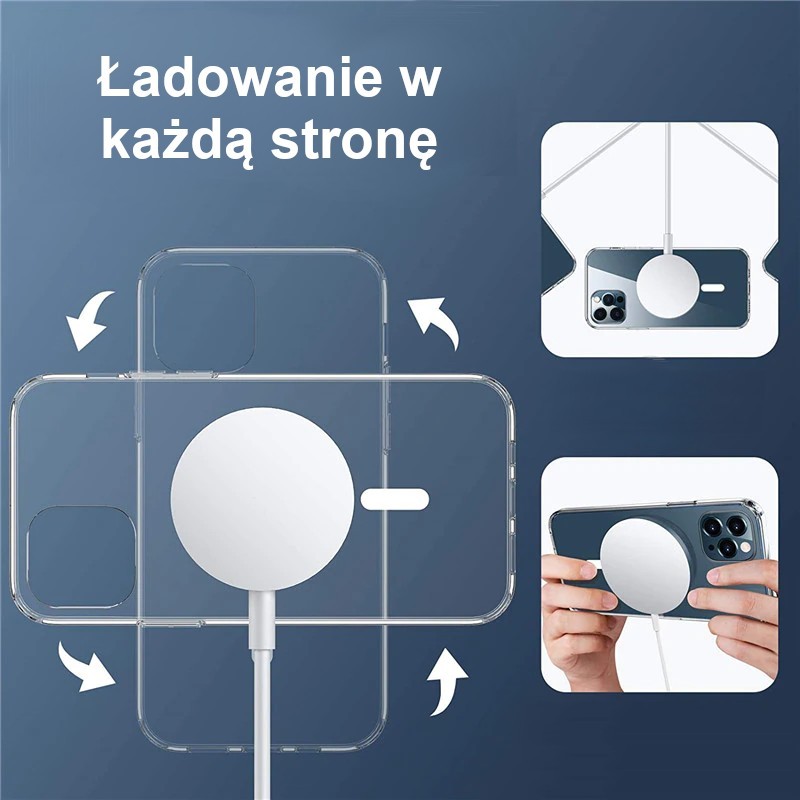 Przezroczyste ETUI MagSafe do iPhone 12 Pro Max HQ