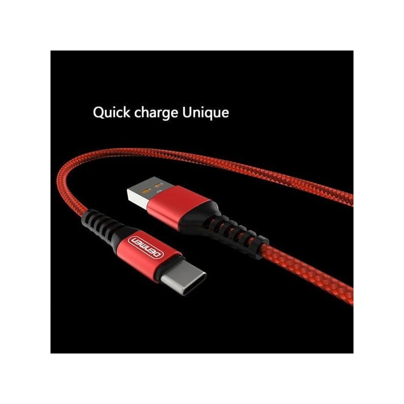 KABEL USB WZMACNIANY MICRO DENMEN CZERWONY 1M D02V