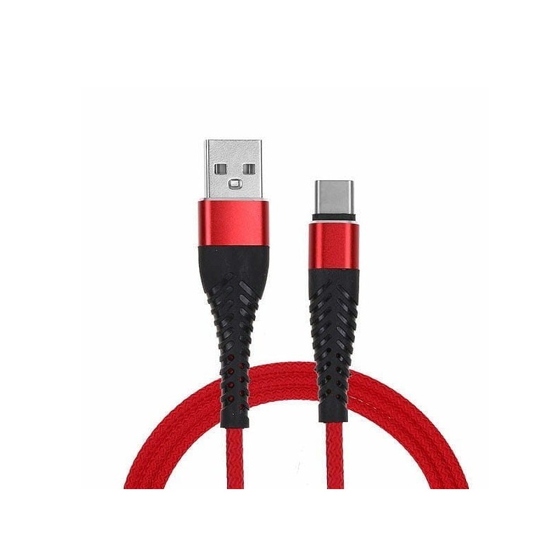 KABEL TYP-C QC 3.0 CZERWONY 3M FAST CHARGING