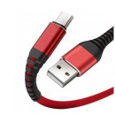 KABEL TYP-C QC 3.0 CZERWONY 3M FAST CHARGING