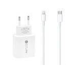 ŁADOWARKA SIECIOWA 20W + KABEL TYP-C do LIGHTNING