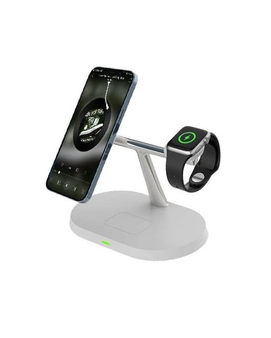 Indukcyjna stacja ładująca 3w1 do iPhone Biała