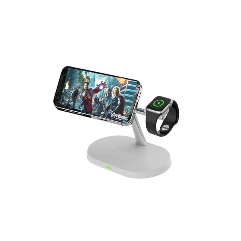 Indukcyjna stacja ładująca 3w1 do iPhone Biała