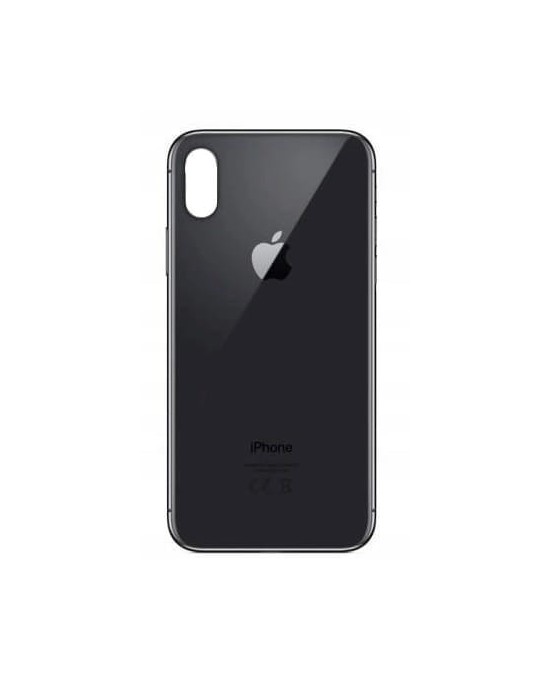 Klapka Plecki Tył iPhone XS Black Duże oczko