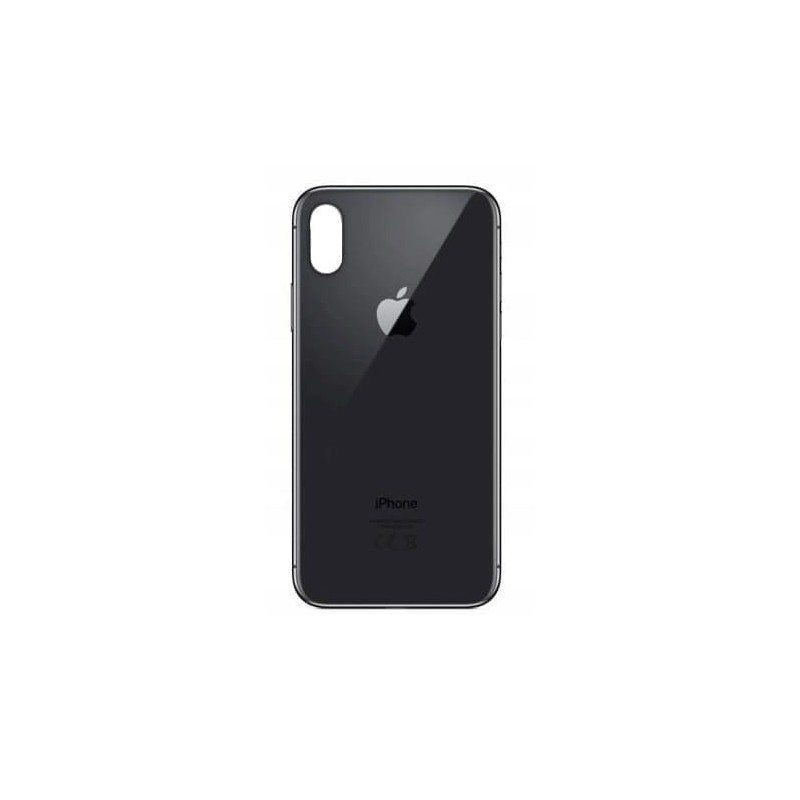 Klapka Plecki Tył iPhone XS Black Duże oczko