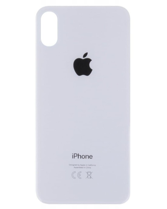 Klapka Plecki Tył iPhone XS White Duże oczko