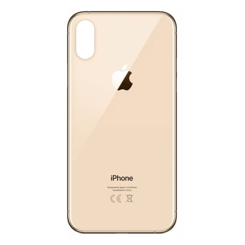 Klapka Plecki Tył iPhone XS Gold Duże oczko