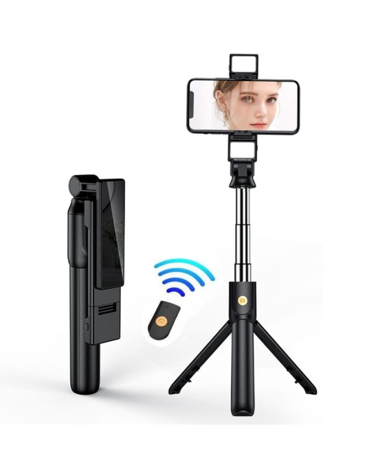 Statyw Selfie stick Tripod K12D z LED+ Pilot
