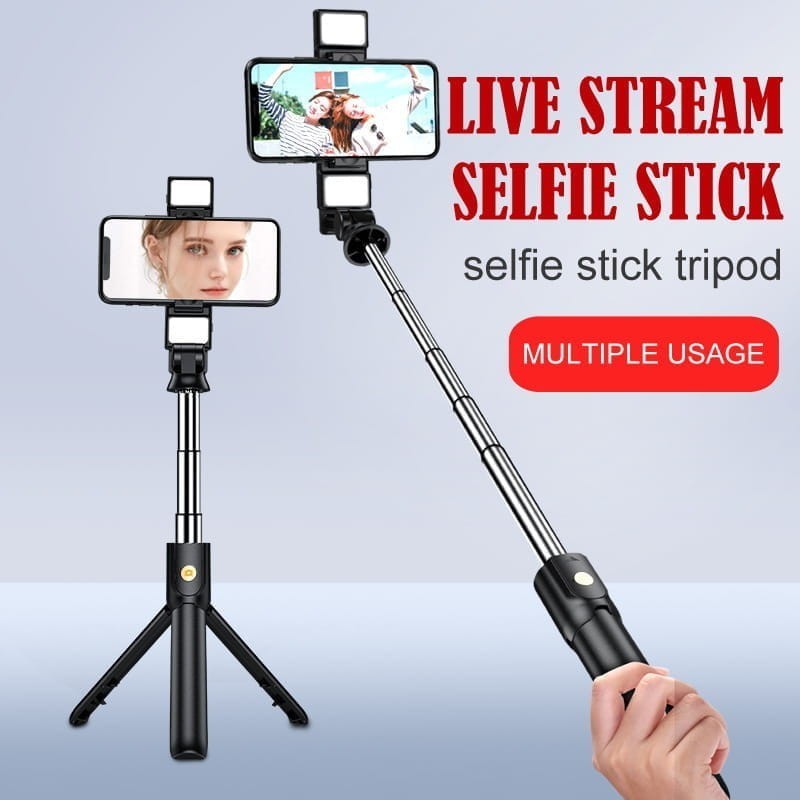 Statyw Selfie stick Tripod K12D z LED+ Pilot
