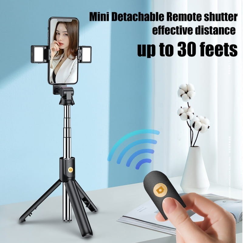 Statyw Selfie stick Tripod K12D z LED+ Pilot
