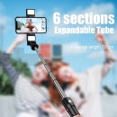 Statyw Selfie stick Tripod K12D z LED+ Pilot