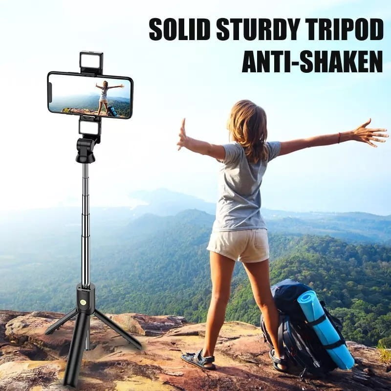 Statyw Selfie stick Tripod K12D z LED+ Pilot