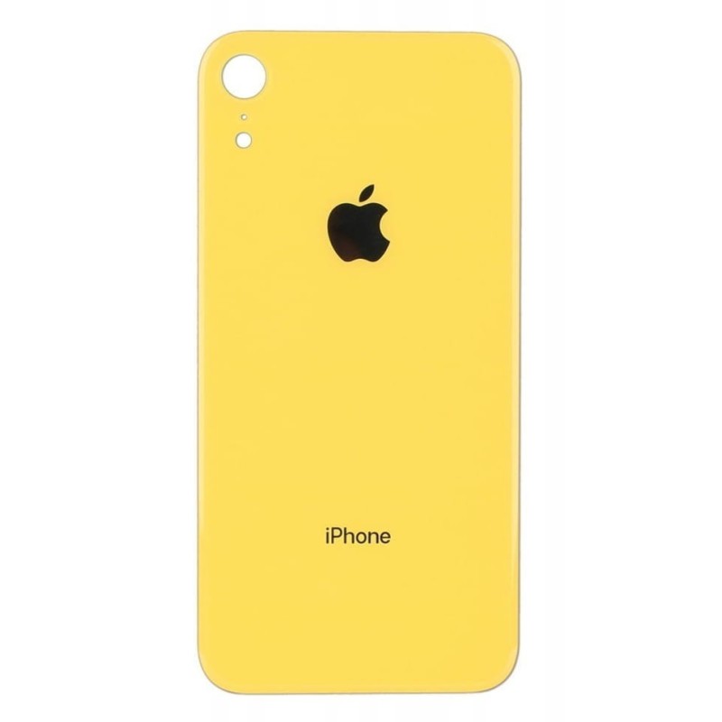 Klapka Plecki Tył iPhone XR Yellow Duże oczko