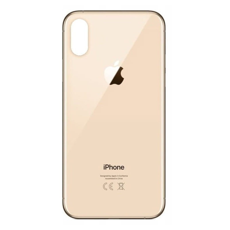 Klapka Plecki Tył iPhone XS Max Gold Duże oczko