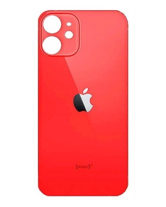 Klapka Plecki Tył iPhone 12 Red Duże oczko