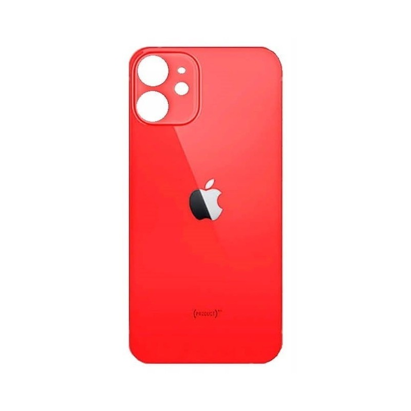 Klapka Plecki Tył iPhone 12 Red Duże oczko