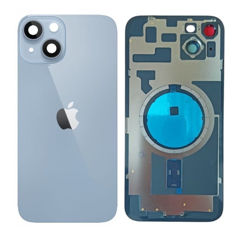 Klapka Plecki Tył iPhone 14 Plus Blue z Ramką i Magnesami MAGSAFE