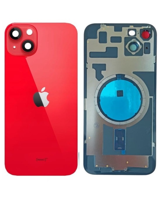 Klapka Plecki Tył iPhone 14 Plus Red z Ramką i Magnesami MAGSAFE