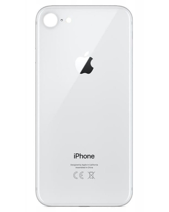 Klapka Plecki Tył iPhone 8 Silver Duże oczko
