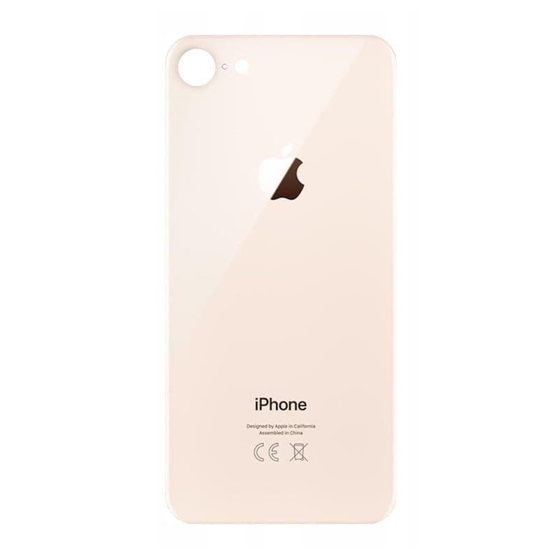 Klapka Plecki Tył iPhone 8 Gold Duże oczko