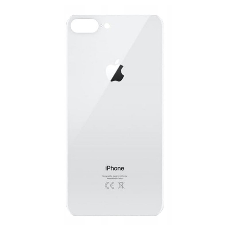 Klapka Plecki Tył iPhone 8 Plus Silver Duże oczko