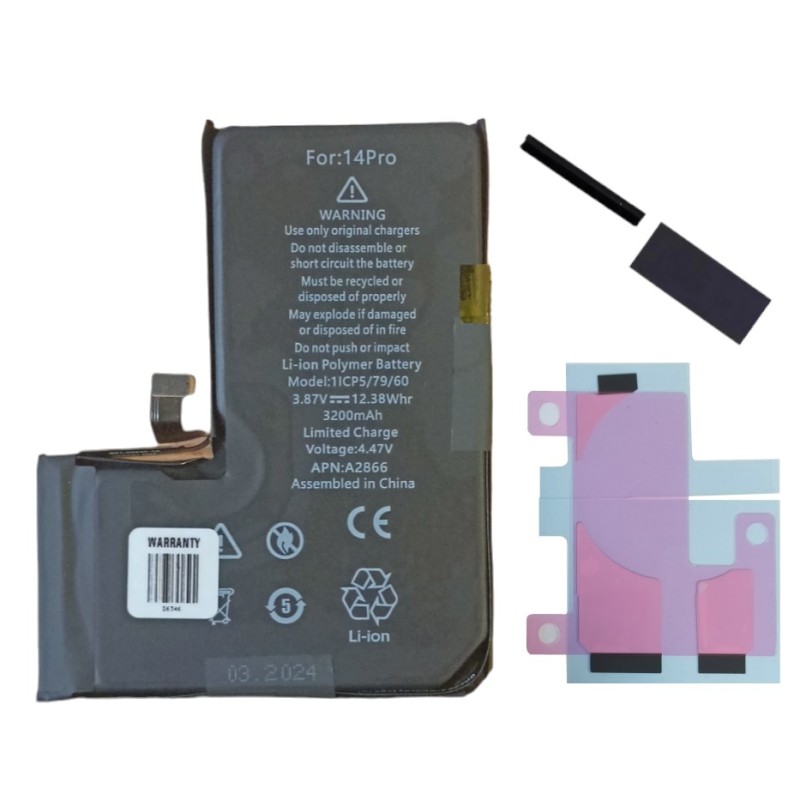 Bateria Ogniwo do iPhone 14 Pro bez komunikatów