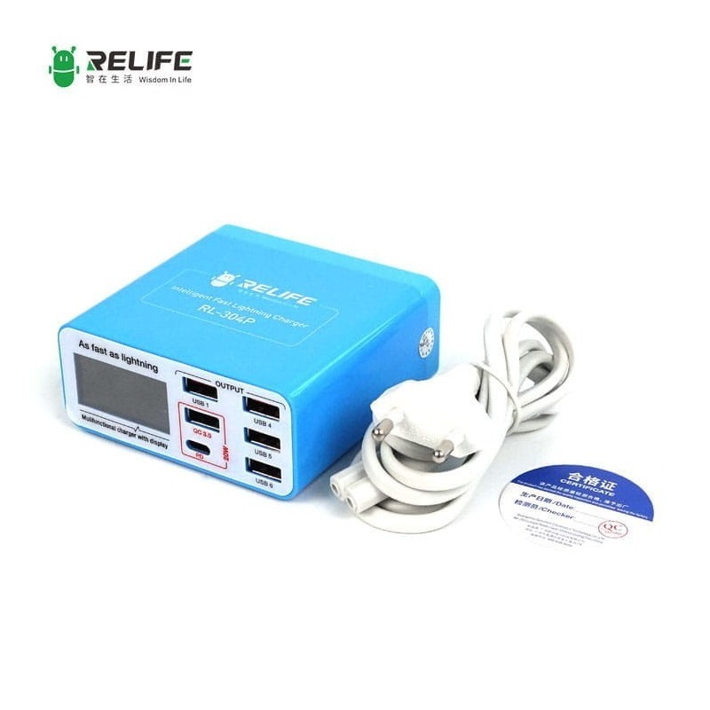 Ładowarka Serwisowa 6xUSB QC 3.0 Relife RL-304P