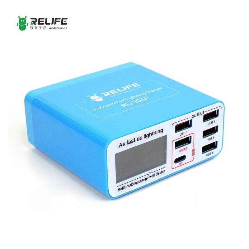 Ładowarka Serwisowa 6xUSB QC 3.0 Relife RL-304P