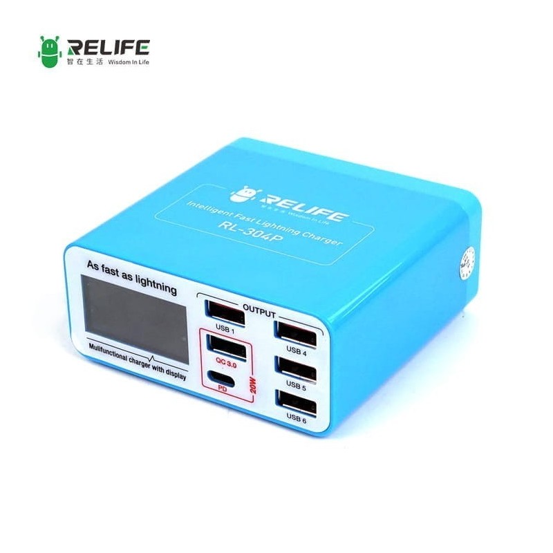 Ładowarka Serwisowa 6xUSB QC 3.0 Relife RL-304P