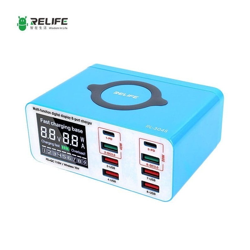 Ładowarka Serwisowa 8xUSB Indukcja RL-304S