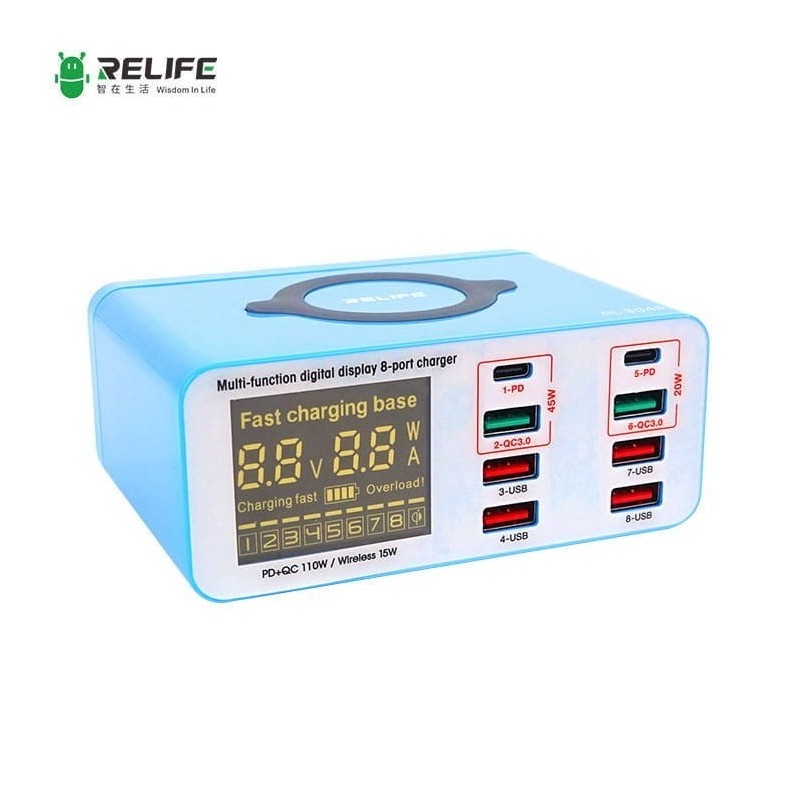 Ładowarka Serwisowa 8xUSB Indukcja RL-304S