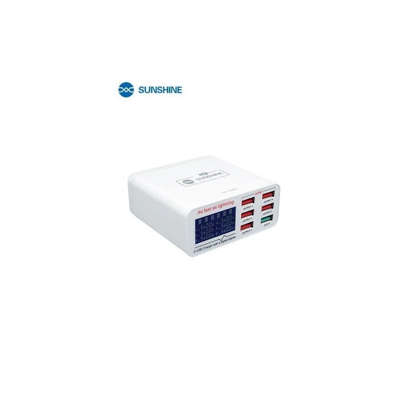 Ładowarka Serwisowa SS-304Q 6xUSB LCD