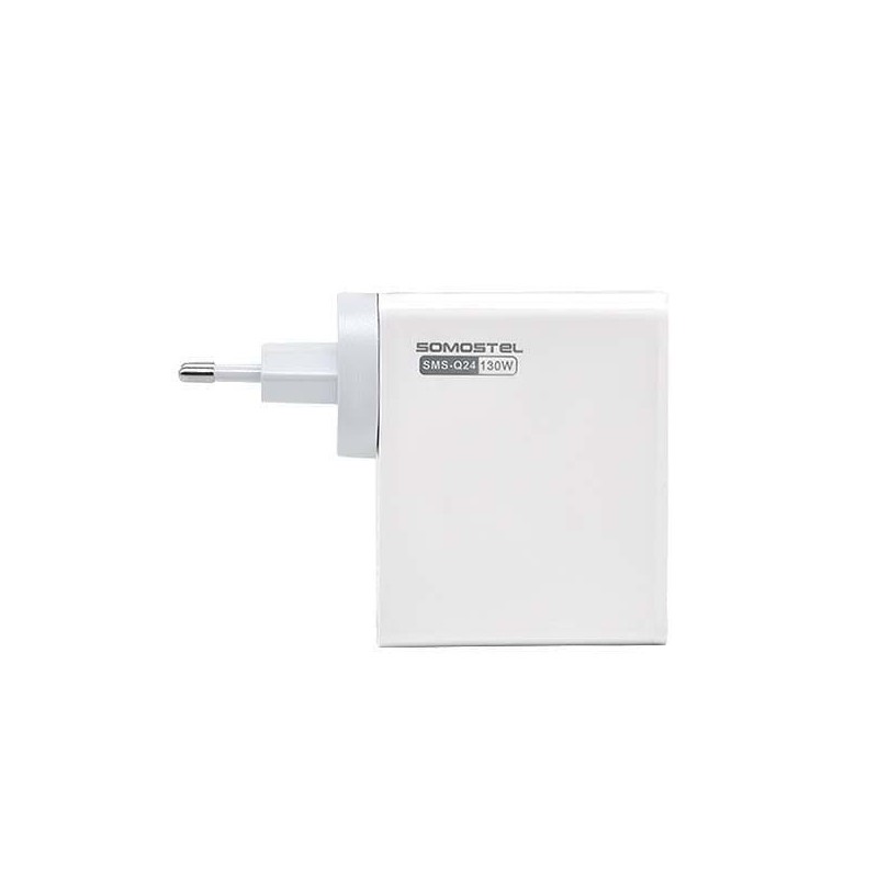 ŁADOWARKA SIECIOWA 130W SOMOSTEL GaN 2xPD 2XUSB