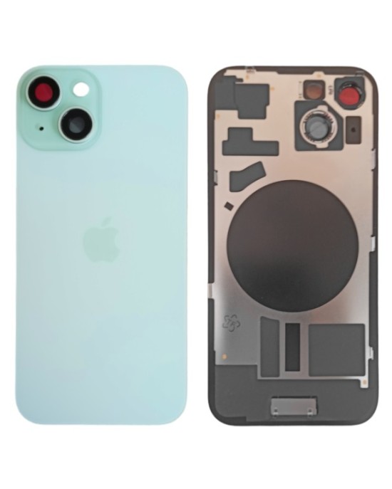 Klapka Plecki Tył iPhone 15 Green z Ramką i Magnesami MAGSAFE
