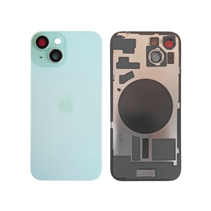 Klapka Plecki Tył iPhone 15 Green z Ramką i Magnesami MAGSAFE