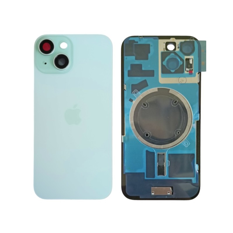 Klapka Plecki Tył iPhone 15 Green z Ramką i Magnesami MAGSAFE