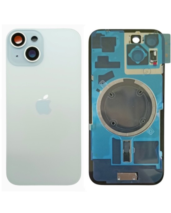 Klapka Plecki Tył iPhone 15 Blue z Ramką i Magnesami MAGSAFE
