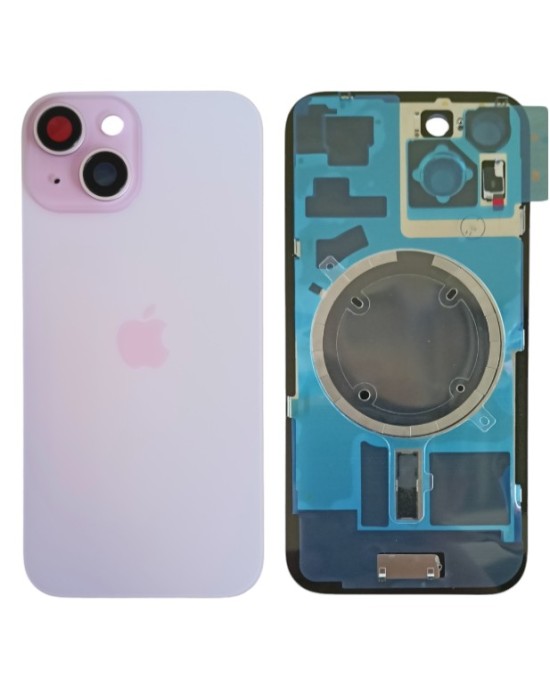 Klapka Plecki Tył iPhone 15 Pink z Ramką i Magnesami MAGSAFE