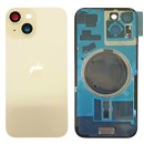 Klapka Plecki Tył iPhone 15 Yellow z Ramką i Magnesami MAGSAFE