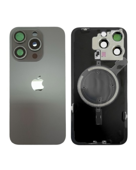 Klapka Plecki Tył iPhone 15 Pro Max Black z Ramką