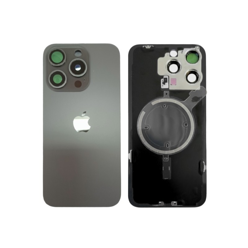 Klapka Plecki Tył iPhone 15 Pro Max Black z Ramką