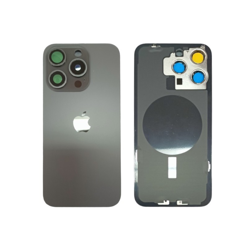 Klapka Plecki Tył iPhone 15 Pro Max Black z Ramką