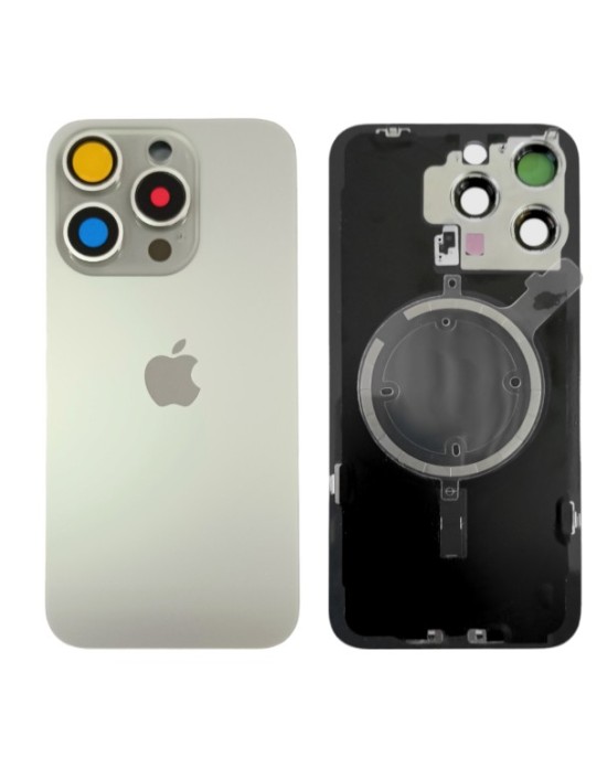 Klapka Plecki Tył iPhone 15 Pro Max Titan z Ramką i Magnesami MAGSAFE