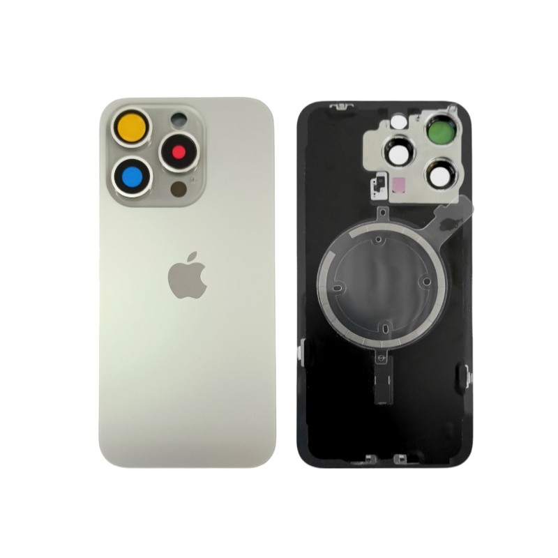 Klapka Plecki Tył iPhone 15 Pro Max Titan z Ramką i Magnesami MAGSAFE