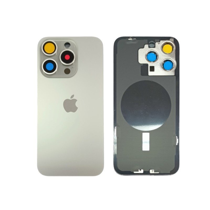 Klapka Plecki Tył iPhone 15 Pro Max Titan z Ramką i Magnesami MAGSAFE
