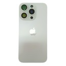 Klapka Plecki Tył iPhone 15 Pro Max Silver z Ramką i Magnesami MAGSAFE