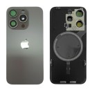 Klapka Plecki Tył iPhone 15 Pro Black z Ramką i Magnesami