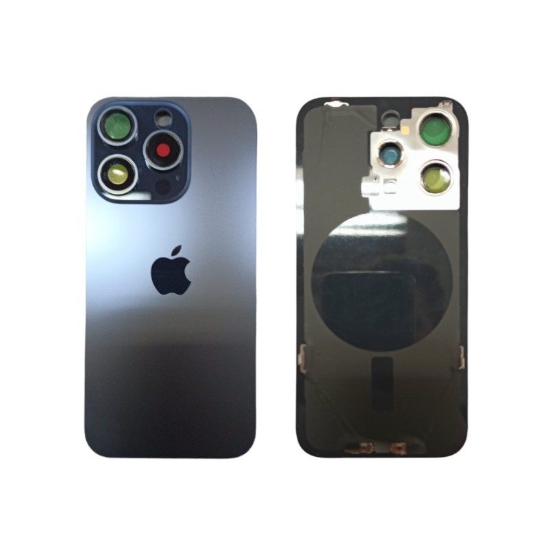 Klapka Plecki Tył iPhone 15 Pro Blue z Ramką i Magnesami