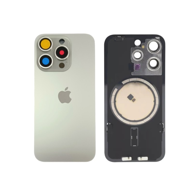 Klapka Plecki Tył iPhone 15 Pro Titanium z Ramką i Magnesami MAGSAFE